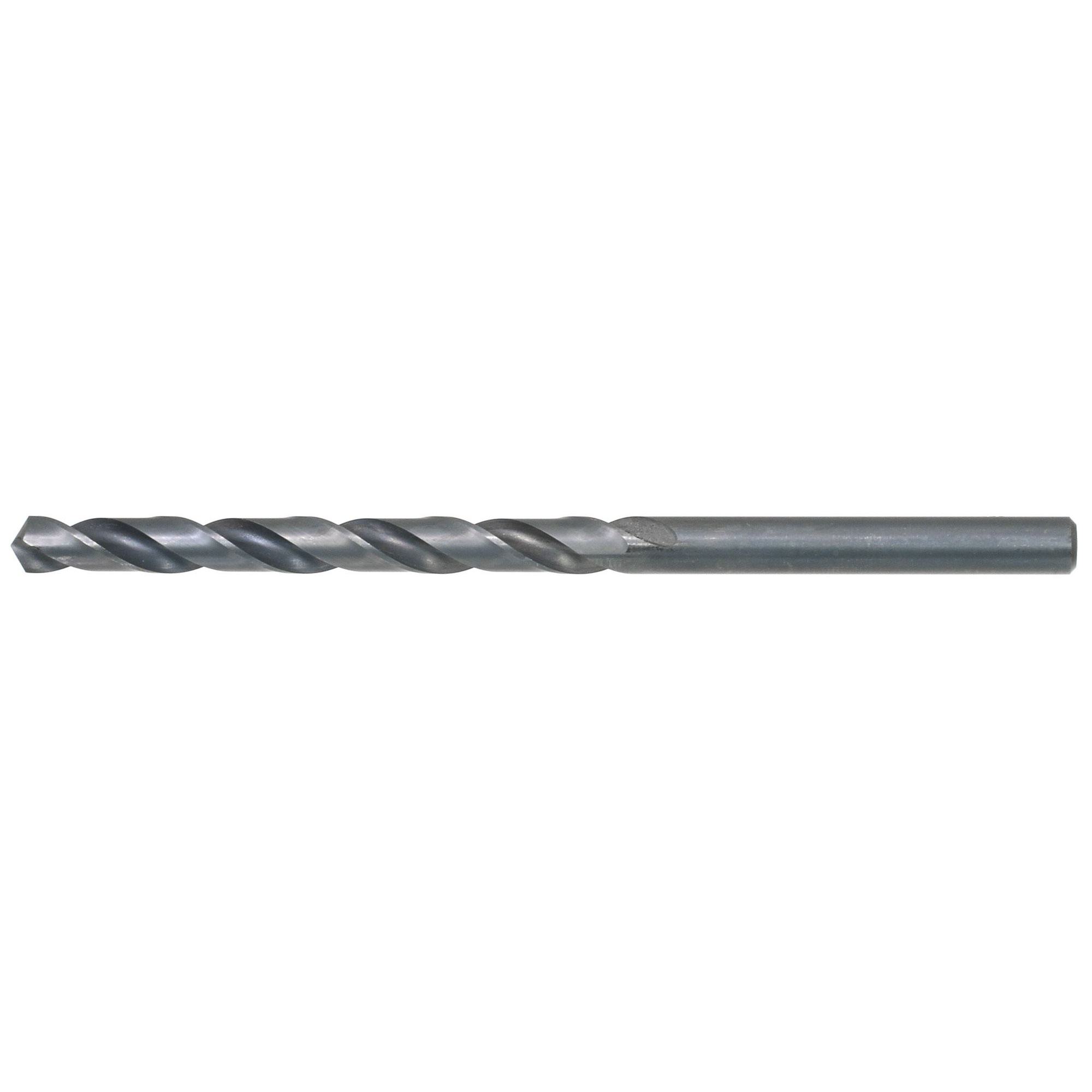 Drillco 900A120 900 Imperial Taper Length Drill, 5/16 in Drill - Fraction, 0.3125 in Drill - Decimal Inch, 6-3/8 in OAL, HSS, Black Oxide - Long Length Drill Bits